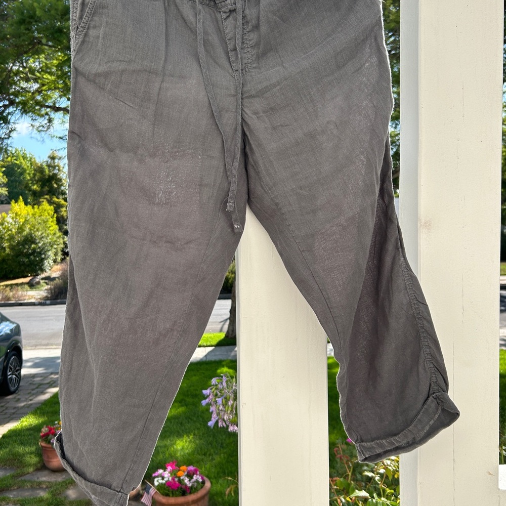 Caslon Charcoal Linen Relaxed LinenPants - Picture 7 of 7